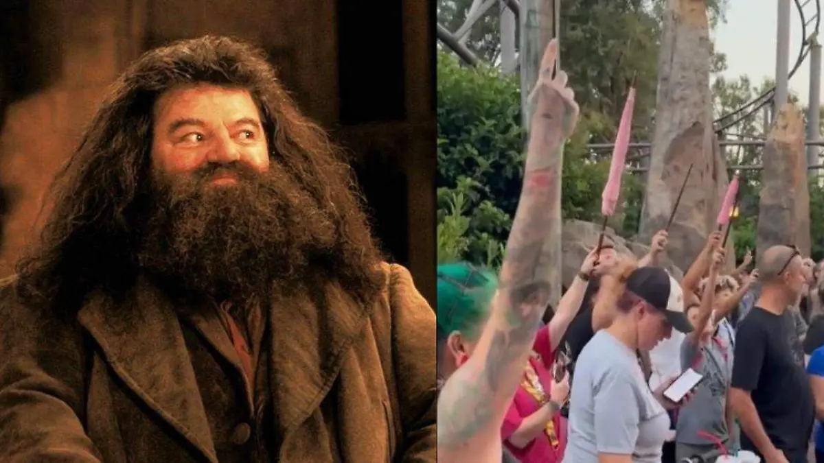 Fans levantan varitas para rendir homaneja a Robbie Coltrane en Universal Orlando